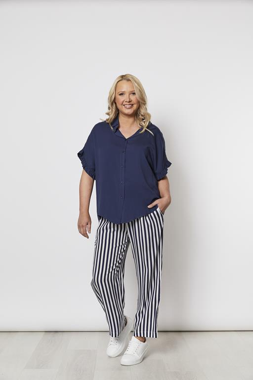 THREADZ FRILLED HEM SHIRT