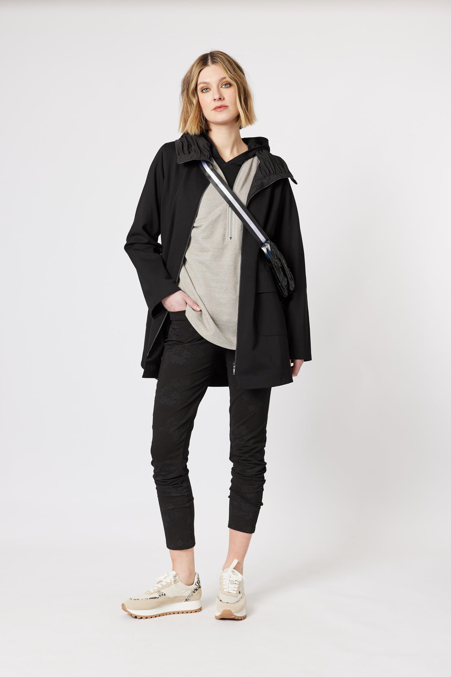 CLARITY RUCHED LONG JACKET