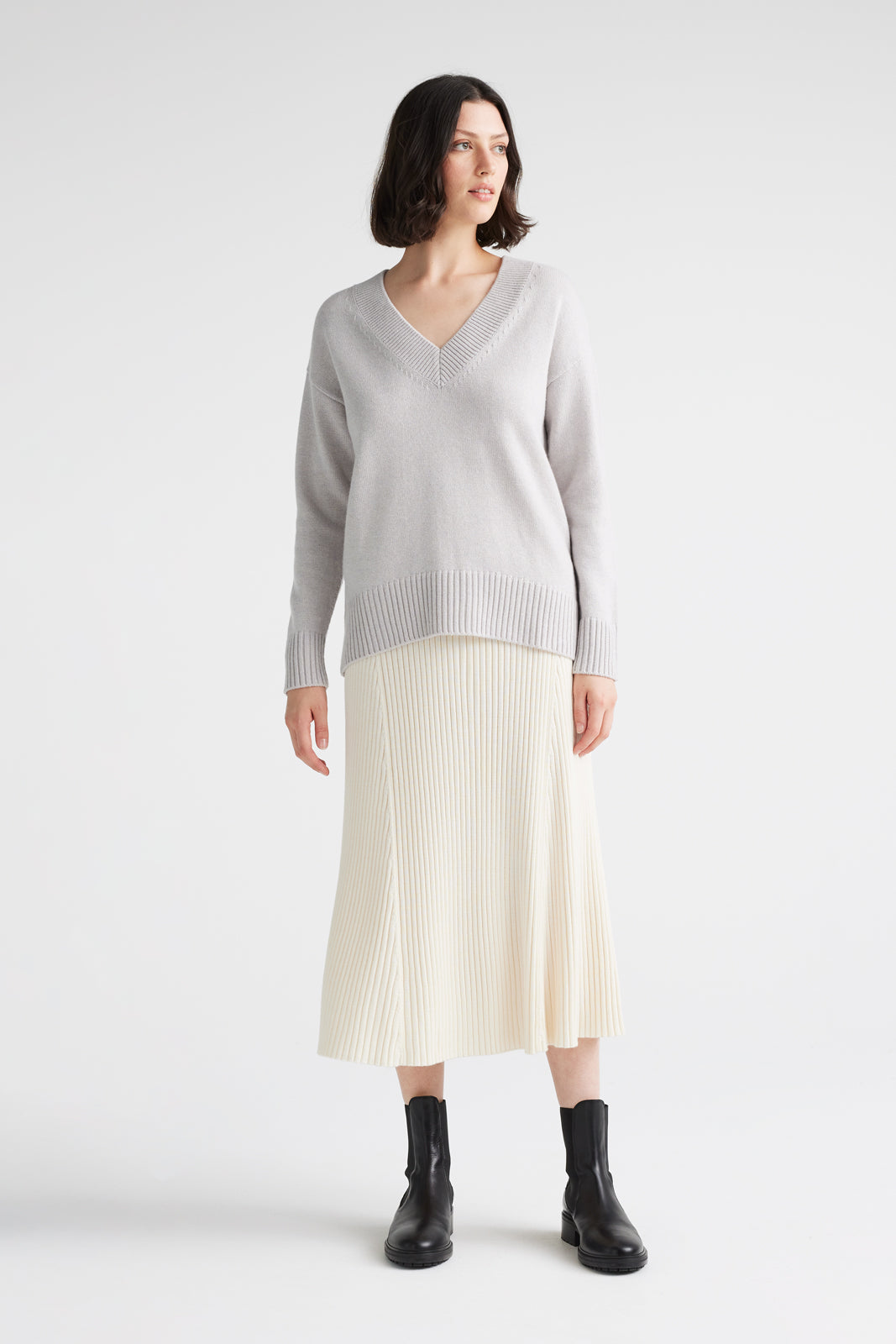 TOORALLIE JERSEY V-NECK JUMPER