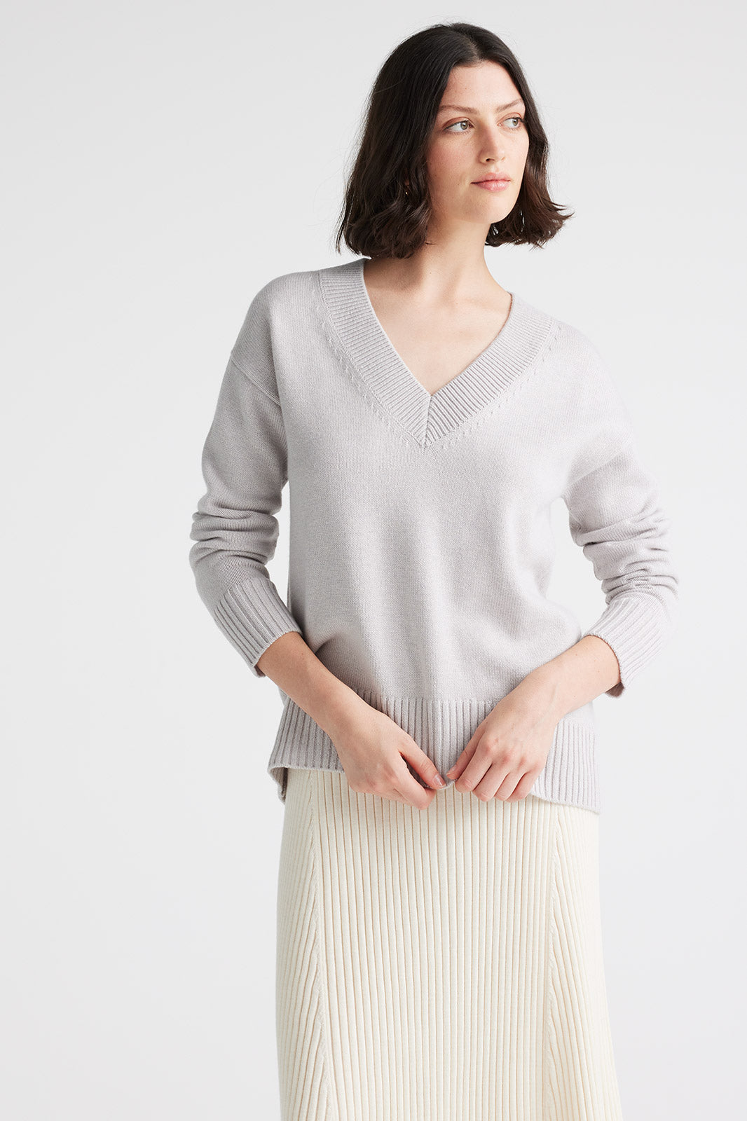 TOORALLIE JERSEY V-NECK JUMPER