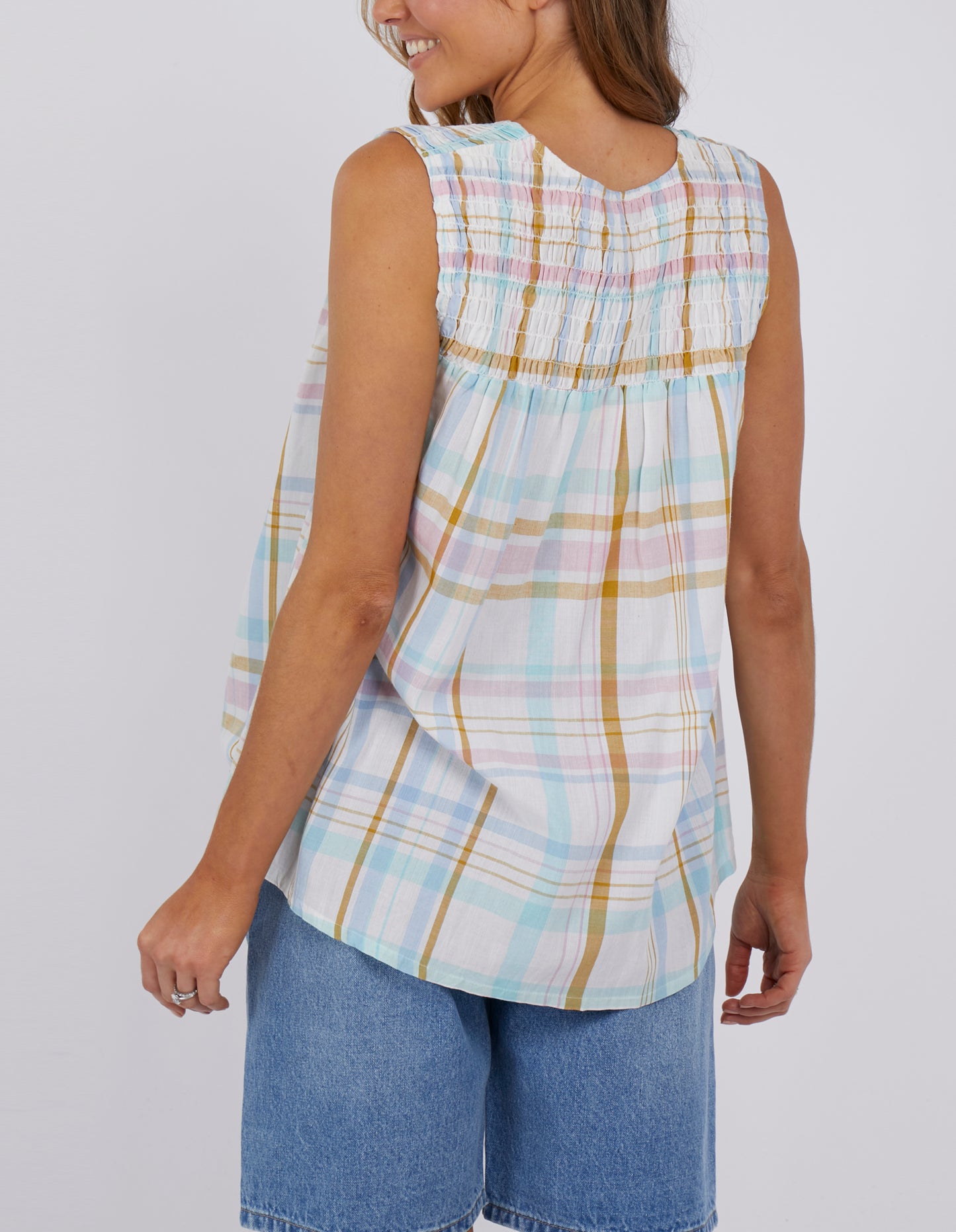ELM GRETA CHECK TOP