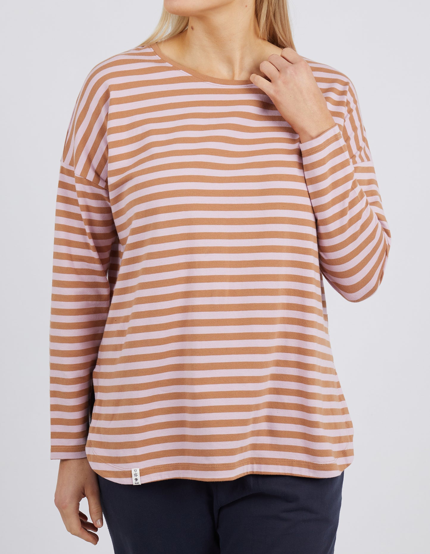 ELM LAUREN L/S STRIPE TEE