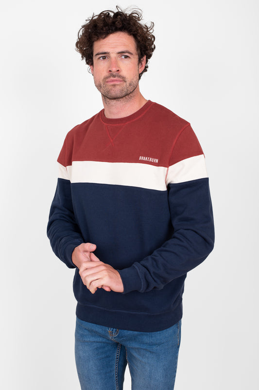 BRAKEBURN BLOCK STRIPE CREW