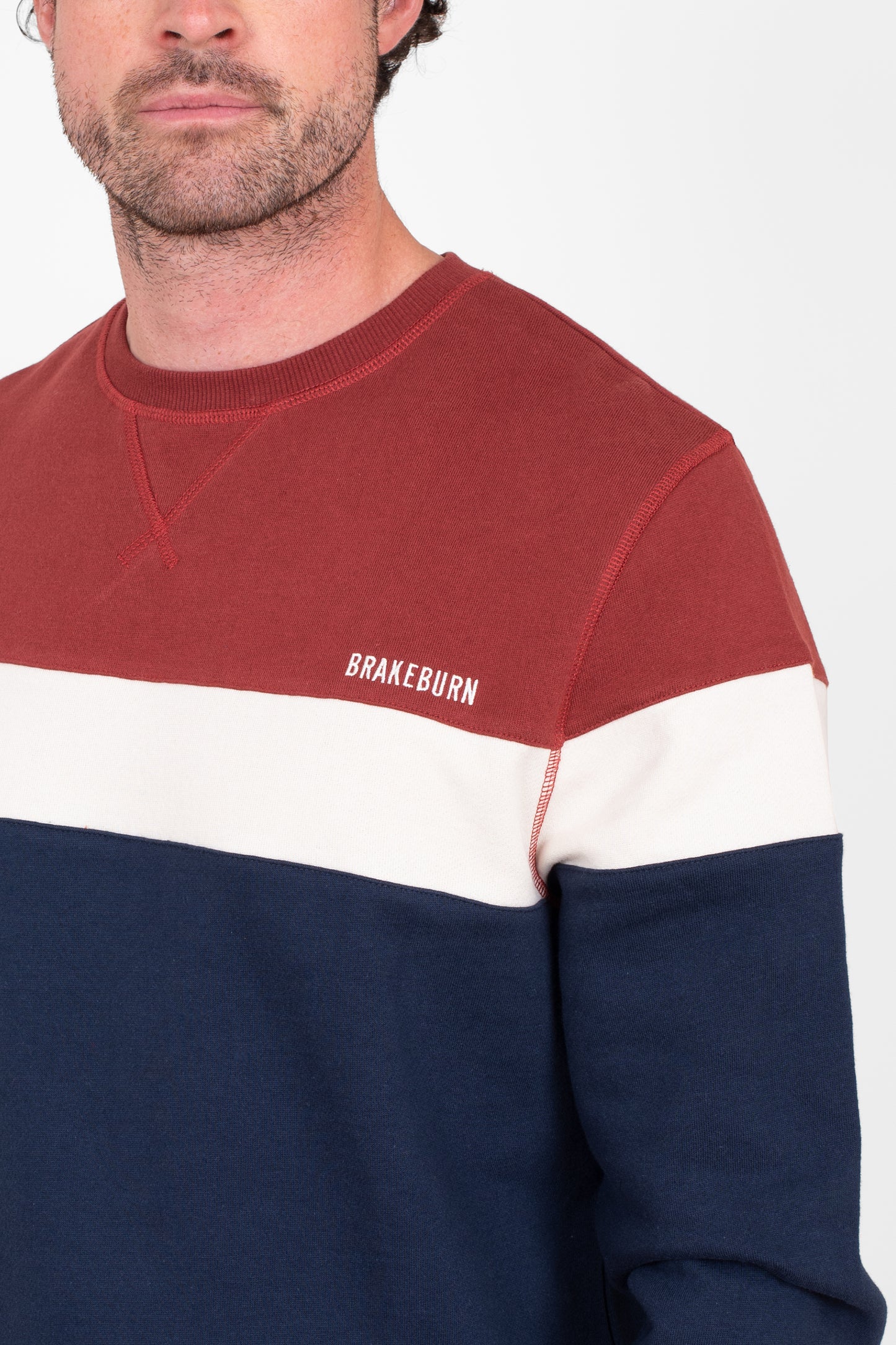 BRAKEBURN BLOCK STRIPE CREW