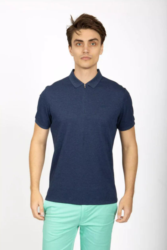 JAMES HARPER COTTON PIQUE ZIP POLO