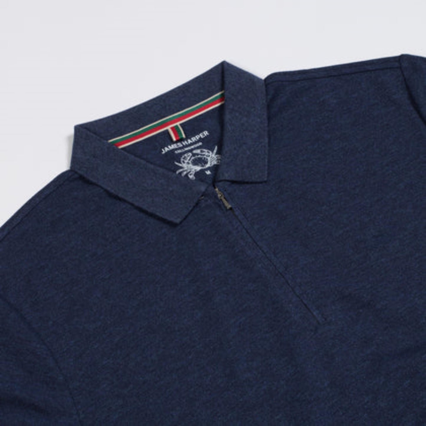 JAMES HARPER COTTON PIQUE ZIP POLO