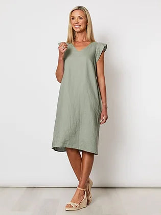 GORDON SMITH FLUTE SLV DRESS
