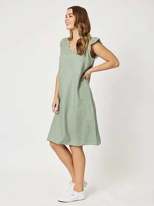 GORDON SMITH FLUTE SLV DRESS