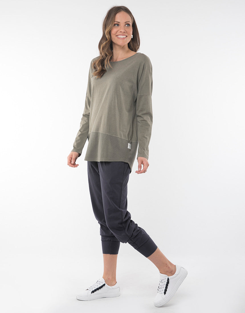 ELM FUNDAMENTAL L/S RIB TEE